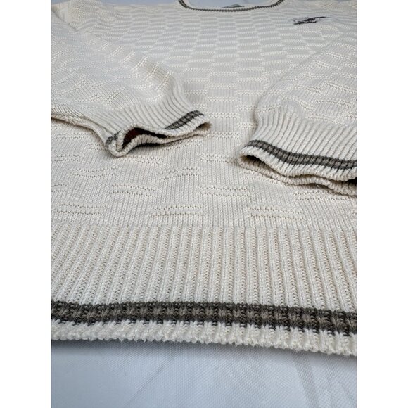 Vintage Fieldmaster Sweater Men’s L Woods Duck Hunting Embroidered Textured Knit - Picture 5 of 13